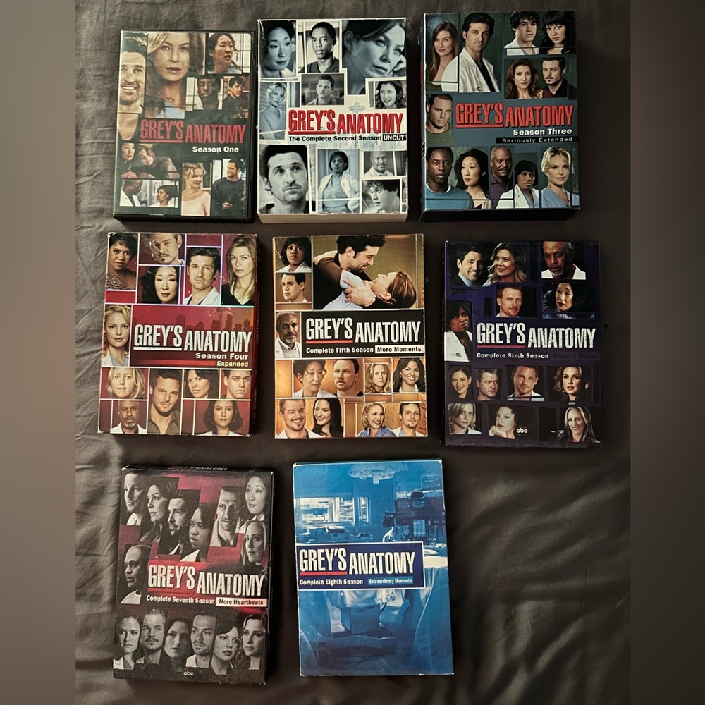 Greys Anatomy: DVD seasons 1-8